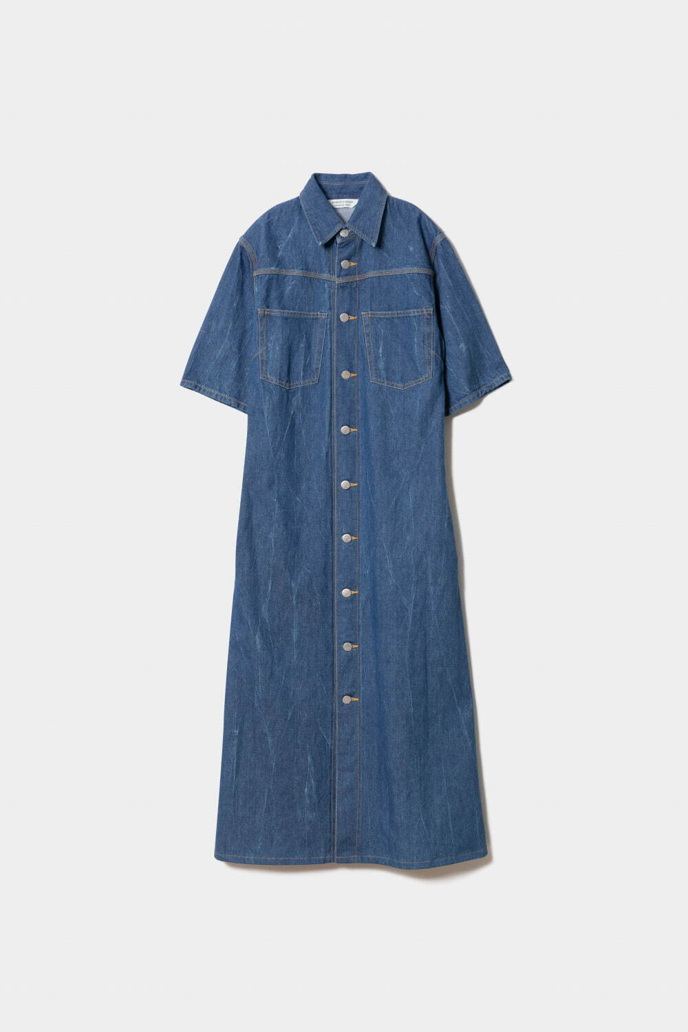 left hand twill long shirt dress 53,900円