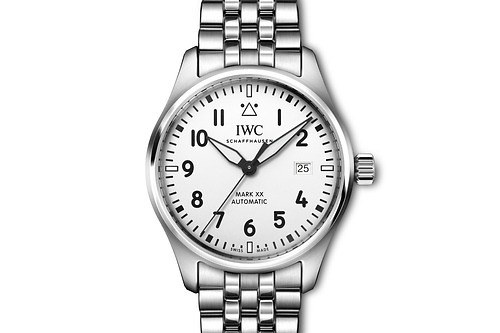 IWCの腕時計「マーク XX」新作、シルバーメッキ文字盤×ステンレスブレスのパイロットウォッチ