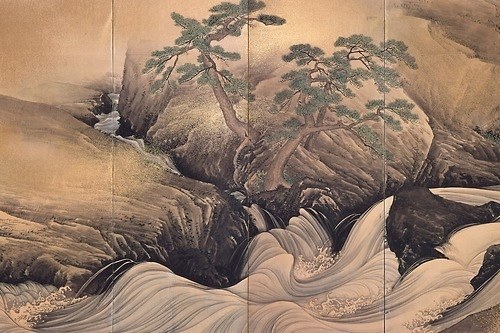 「見えない水を見る」京都・千總ギャラリーで - 円山応挙《保津川図》など、水をテーマに屏風を展示