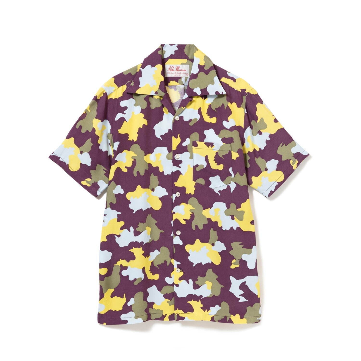 ウル×アロハブロッサムのハワイアンシャツ＆ドレス、ユニークな配色の“トロピカルカモ”柄｜写真13