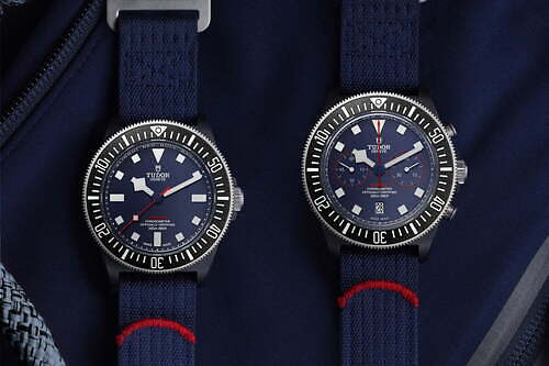 チューダーの腕時計「ペラゴス FXD」新作、世界的ヨットチームの船体カラー配したダイアル