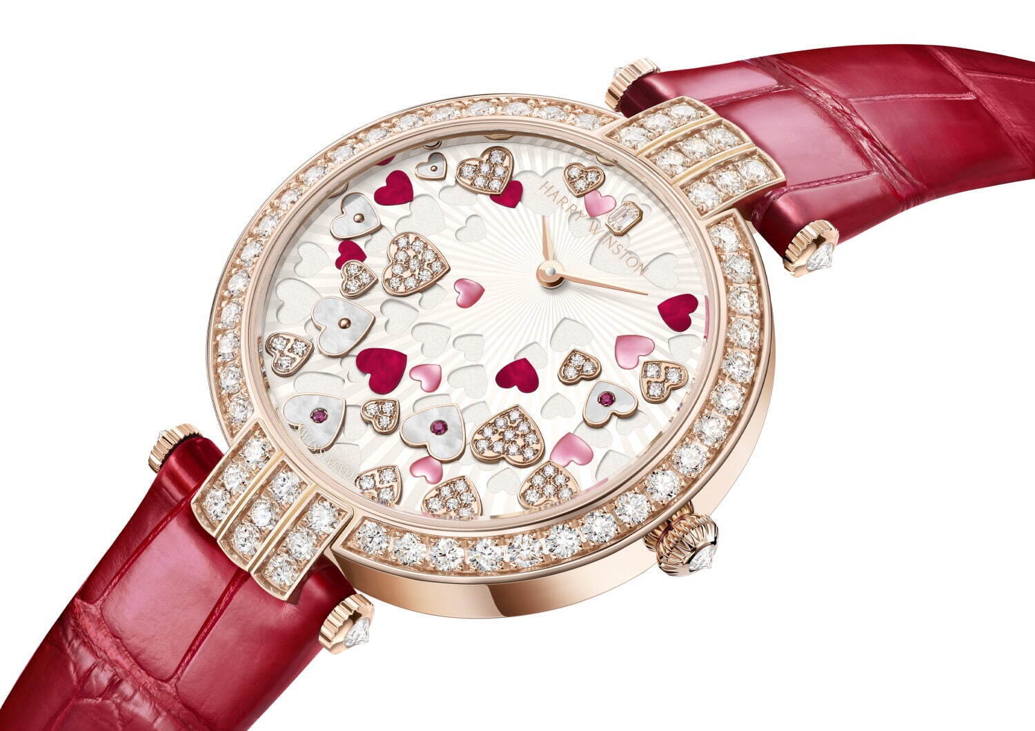 ハリー・ウィンストンのバレンタイン限定腕時計、“煌めくハート”散りばめたダイヤル×ローズゴールドで｜写真2