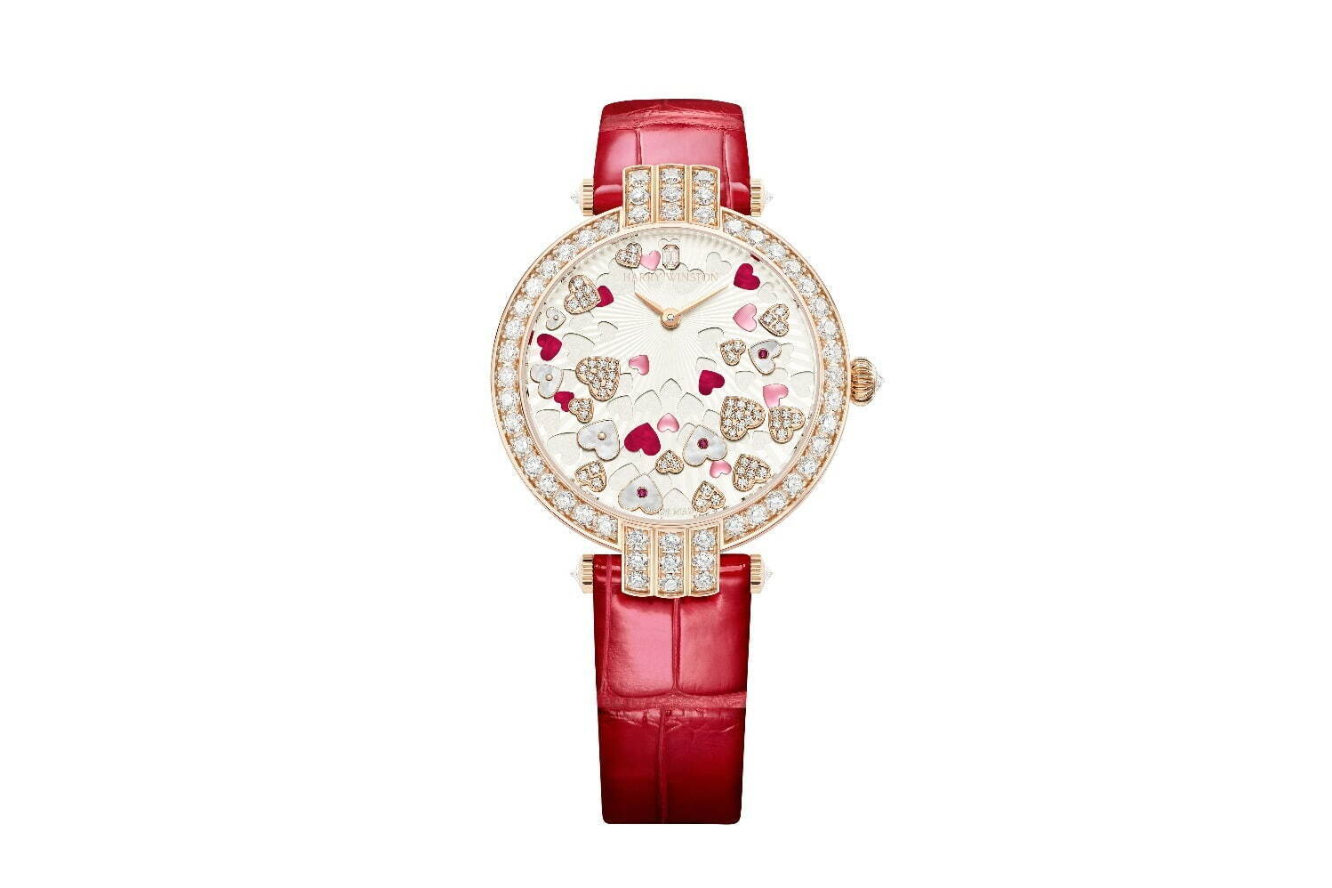 ハリー・ウィンストンのバレンタイン限定腕時計、“煌めくハート”散りばめたダイヤル×ローズゴールドで｜写真3