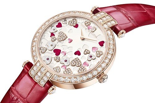 ハリー・ウィンストンのバレンタイン限定腕時計、“煌めくハート”散りばめたダイヤル×ローズゴールドで