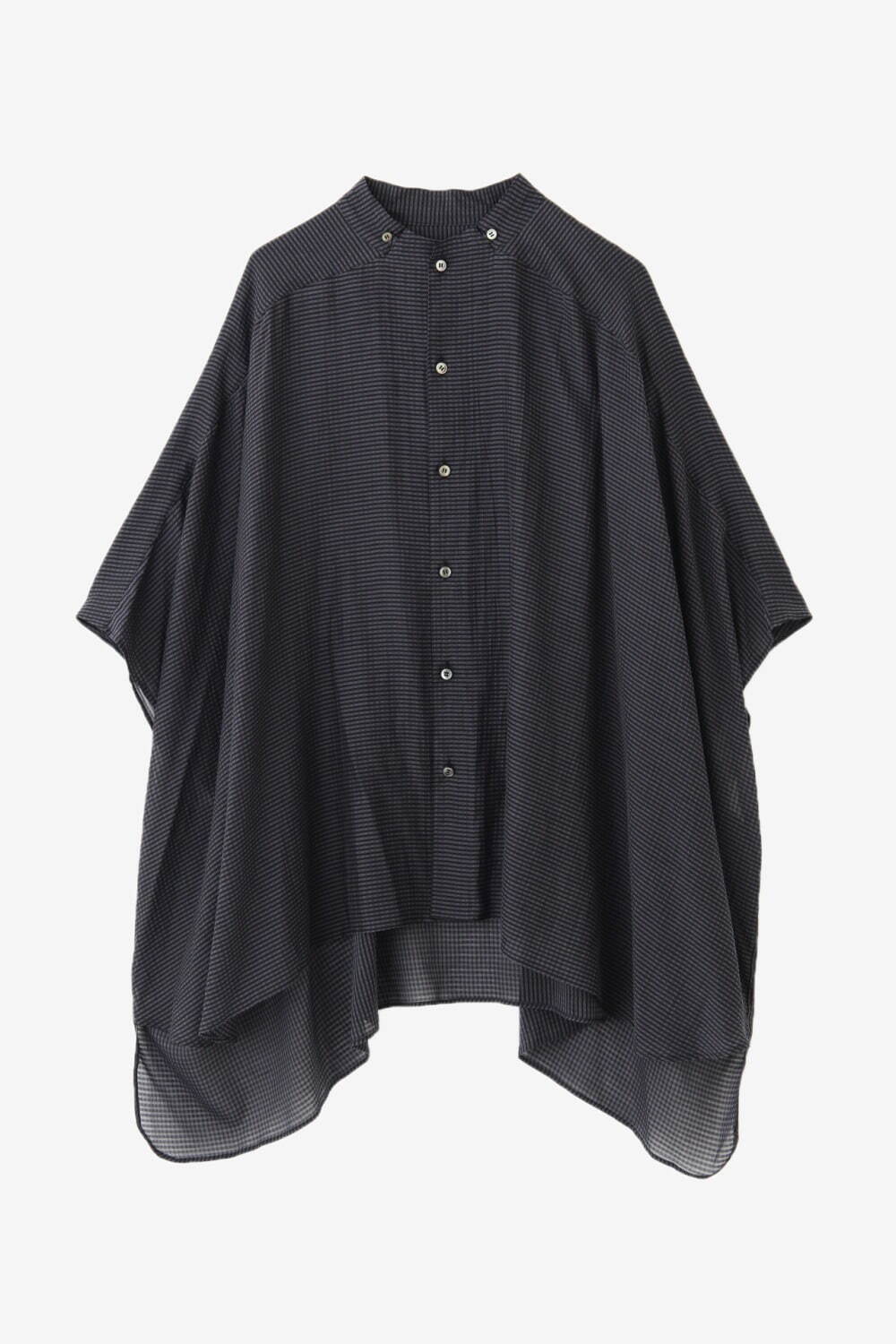 スタンドカラーシアーポンチョシャツ 30,800円