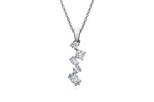 スワロフスキーの“100%ダイヤモンド”ジュエリー、幾何学的に連なるネックレス＆煌めくリングなど