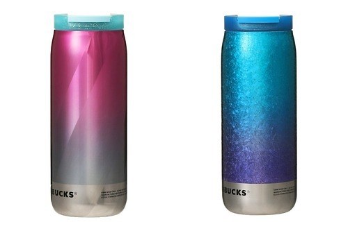 スターバックス24年春、マットブラックや“氷の結晶”風デザインのシンプルな新形状ステンレスボトル