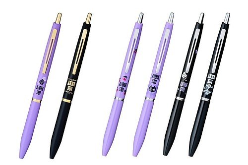 アナ スイ×パイロットの油性ボールペン「アクロ」紫＆黒カラーにローズや猫がポイント