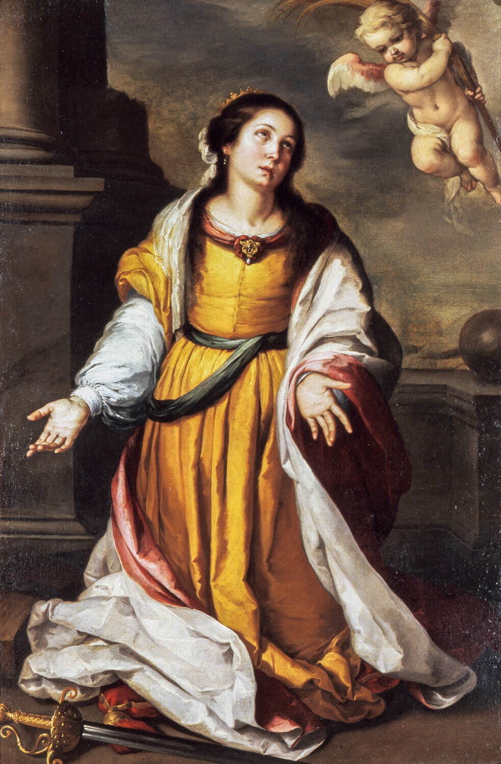 バルトロメ・エステバン・ムリーリョ 《アレクサンドリアの聖カタリナ》
1645-50年頃 油彩・カンヴァス 三重県立美術館