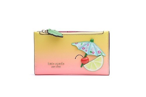 ケイト・スペード24年夏小物、“ミントリキュール色”財布やパラソルを飾ったカードケース