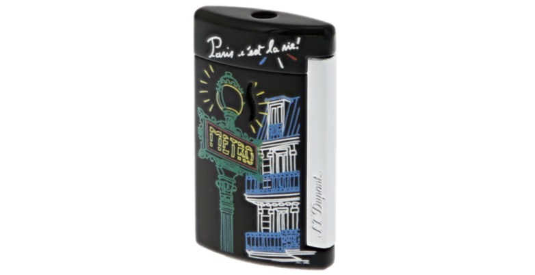 エス・テー・デュポン"パリの生活"を描いたライター - メトロやビストロのポップなイラスト｜写真2