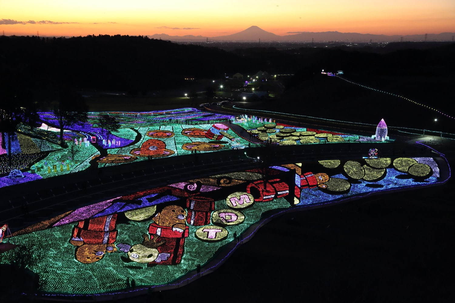 東京ドイツ村、約300万球輝くウインターイルミネーション - 観覧車から見下ろす3Dイルミアートも｜写真3