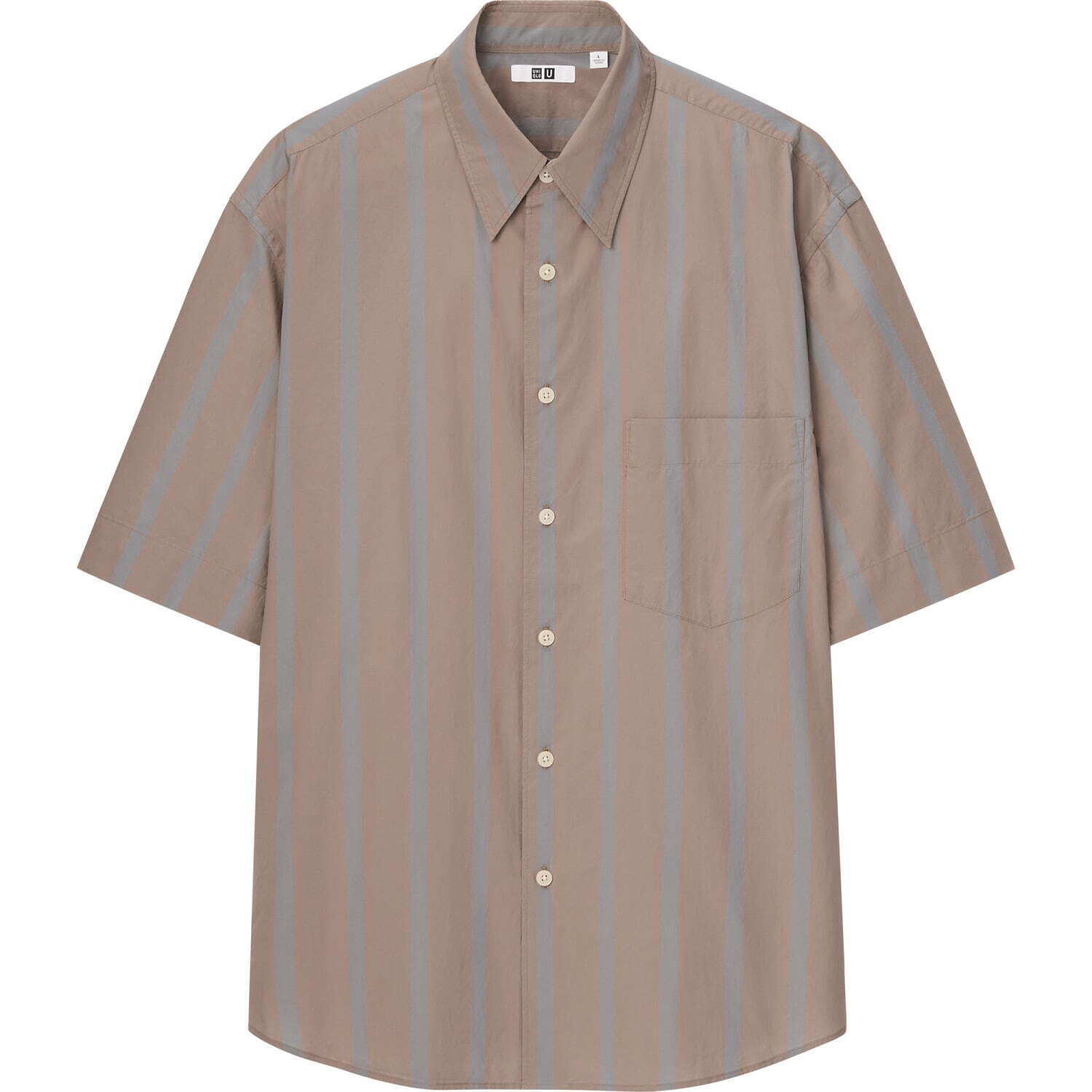 オーバーサイズストライプシャツ(5分袖) 2,990円
