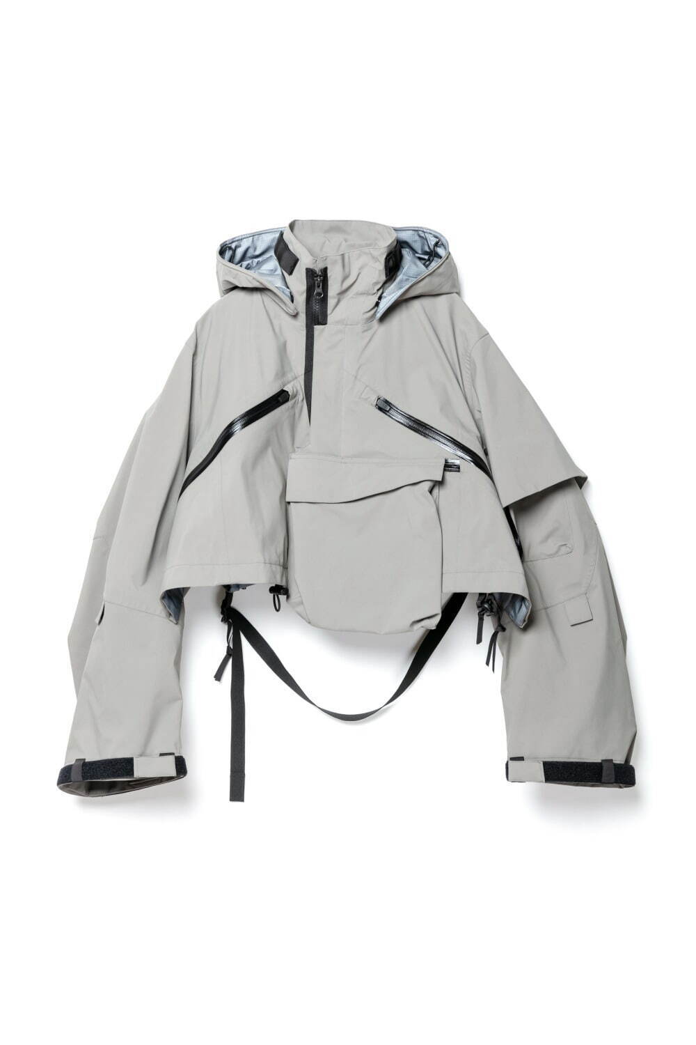 sacai×アクロニウム - 3レイヤーの撥水ロングコートやジャケット、サイドプリーツのドレスも｜写真7