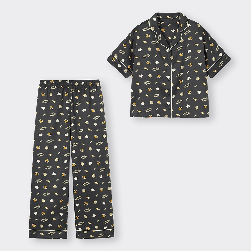 サテンパジャマ(半袖＆ロングパンツ) 2,990円