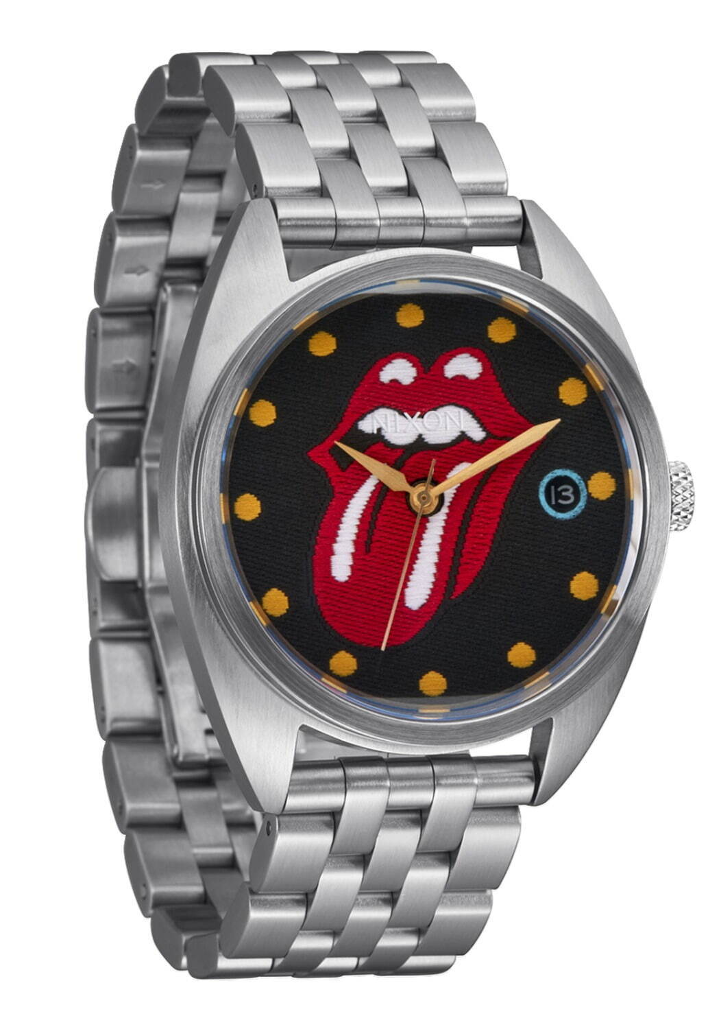 ニクソン×ザ・ローリング・ストーンズの腕時計、刺繍ロゴや“ネオンサイン風”プリント入りなど4型｜写真1