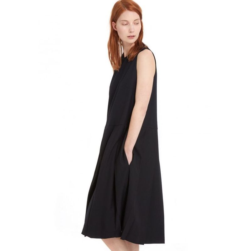 YMC / Pleat Wool Dress (black) 1