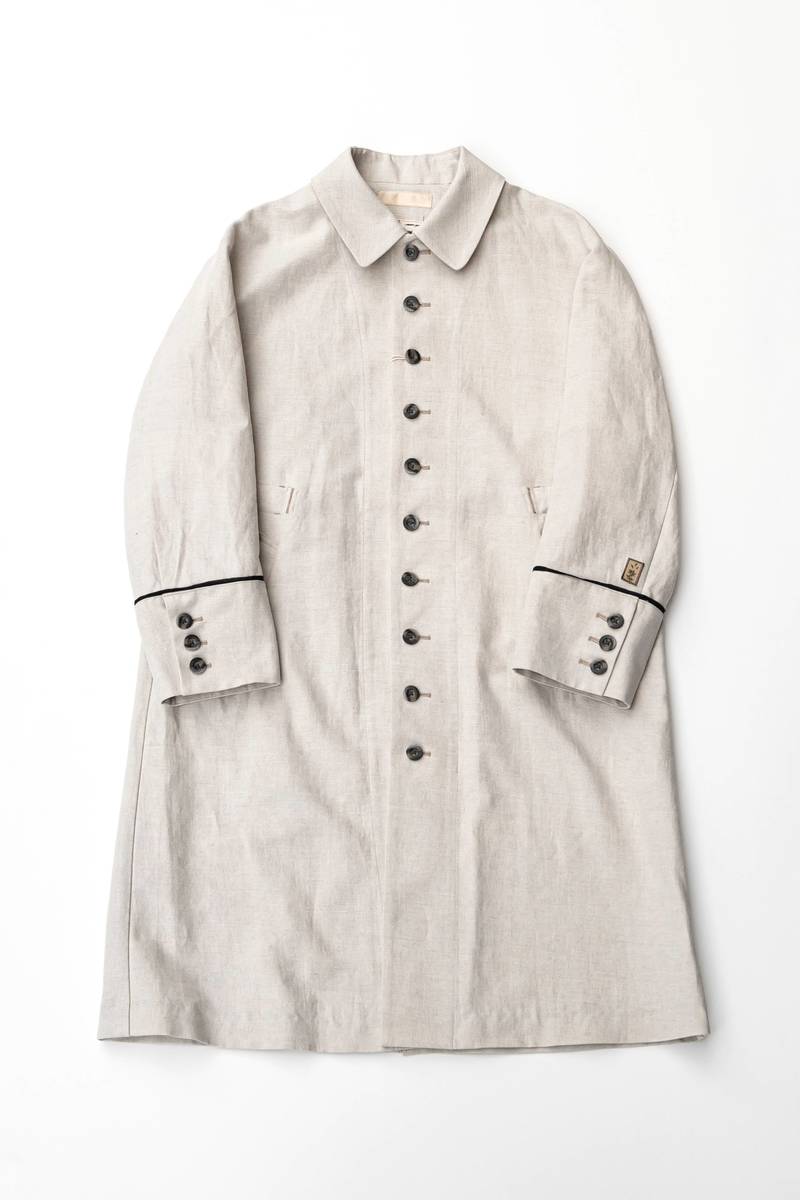 french linen coat - 画像1枚目