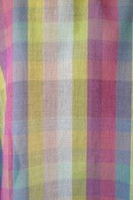 OPEN COLLAR SHEER SHIRTS L/S - Handwoven Madras check(L) 3