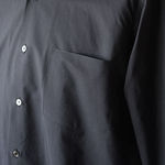 SELVEDGE WEATHER CLOTH SHIRTS - Ink Black【AURALEE】 4