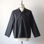 SELVEDGE WEATHER CLOTH SHIRTS - Ink Black【AURALEE】 1