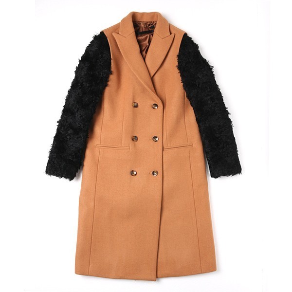 muller of yoshiokubo fur sleeve separated coat 1