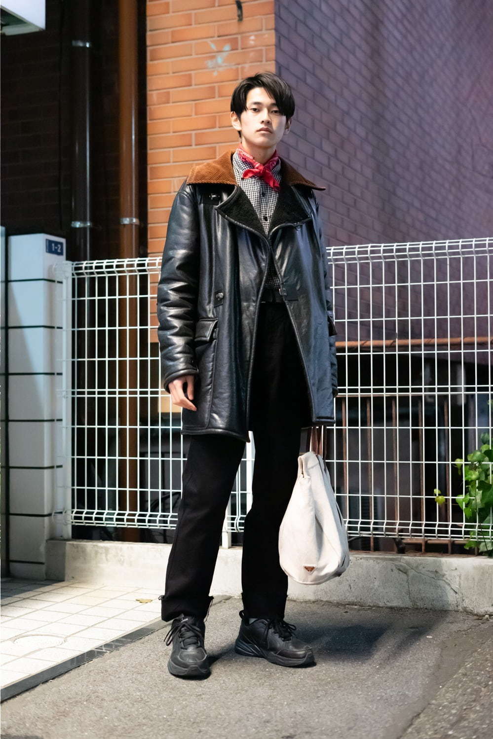 立石 雄大さん - エンポリオ アルマーニ(EMPORIO ARMANI)、ヴィンテージ(vintage)｜渋谷ストリートスナップ - 写真1