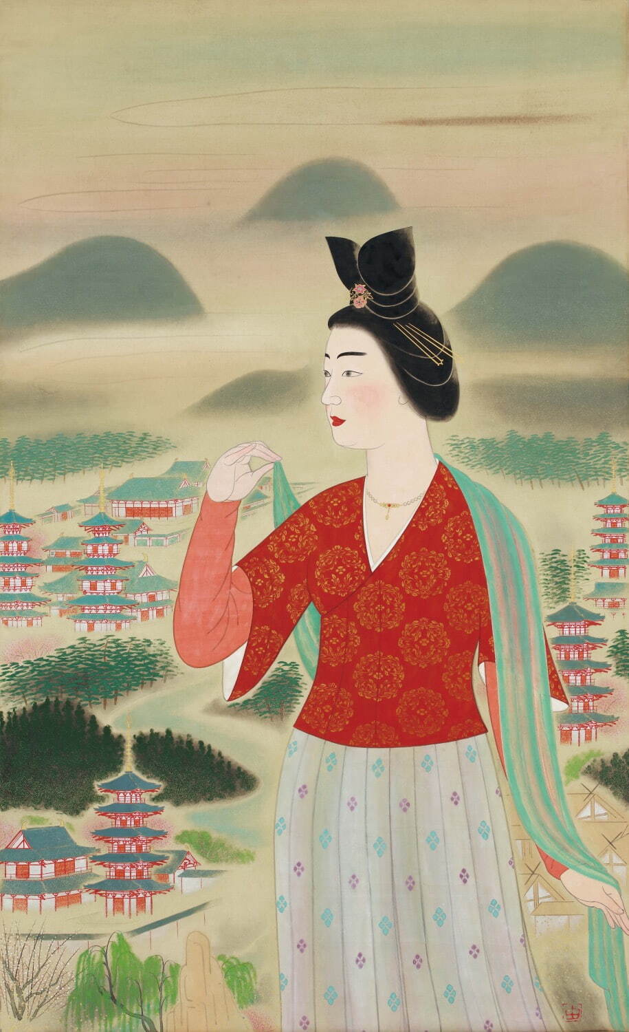 日本画家・小倉遊亀の展覧会が滋賀県立美術館で - 人物画や静物画の 