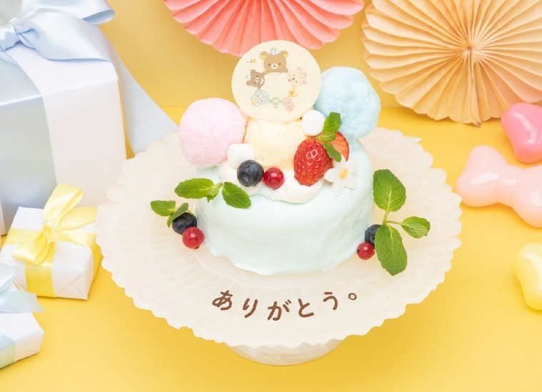 「リラックマたちのお祝いケーキ」1,540円