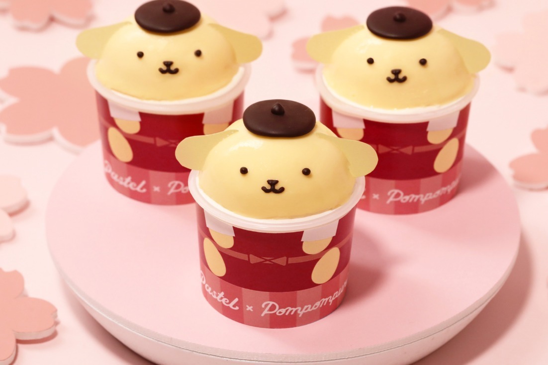 ポムポムプリンがまるごとパステルの「なめらかプリン」に！プリン