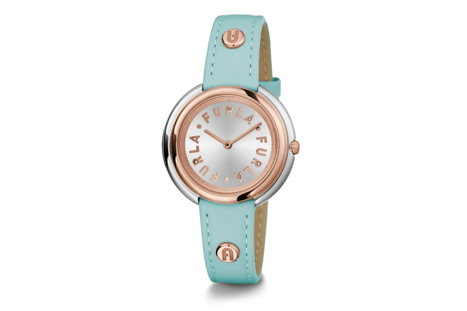 フルラ“上品ミントカラー”の新作ウィメンズ腕時計、ロゴ入りダイヤル
