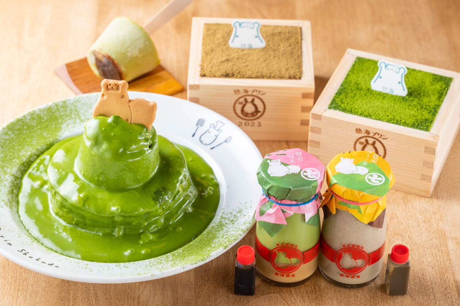 プリン専門店「熱海プリン」抹茶＆ほうじ茶の新作スイーツ、希少な“金抹茶”の贅沢プリンなど｜写真4