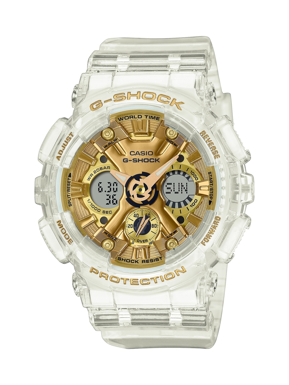 G-SHOCK“スケルトン＆ゴールド”の新作腕時計、コンパクトな 