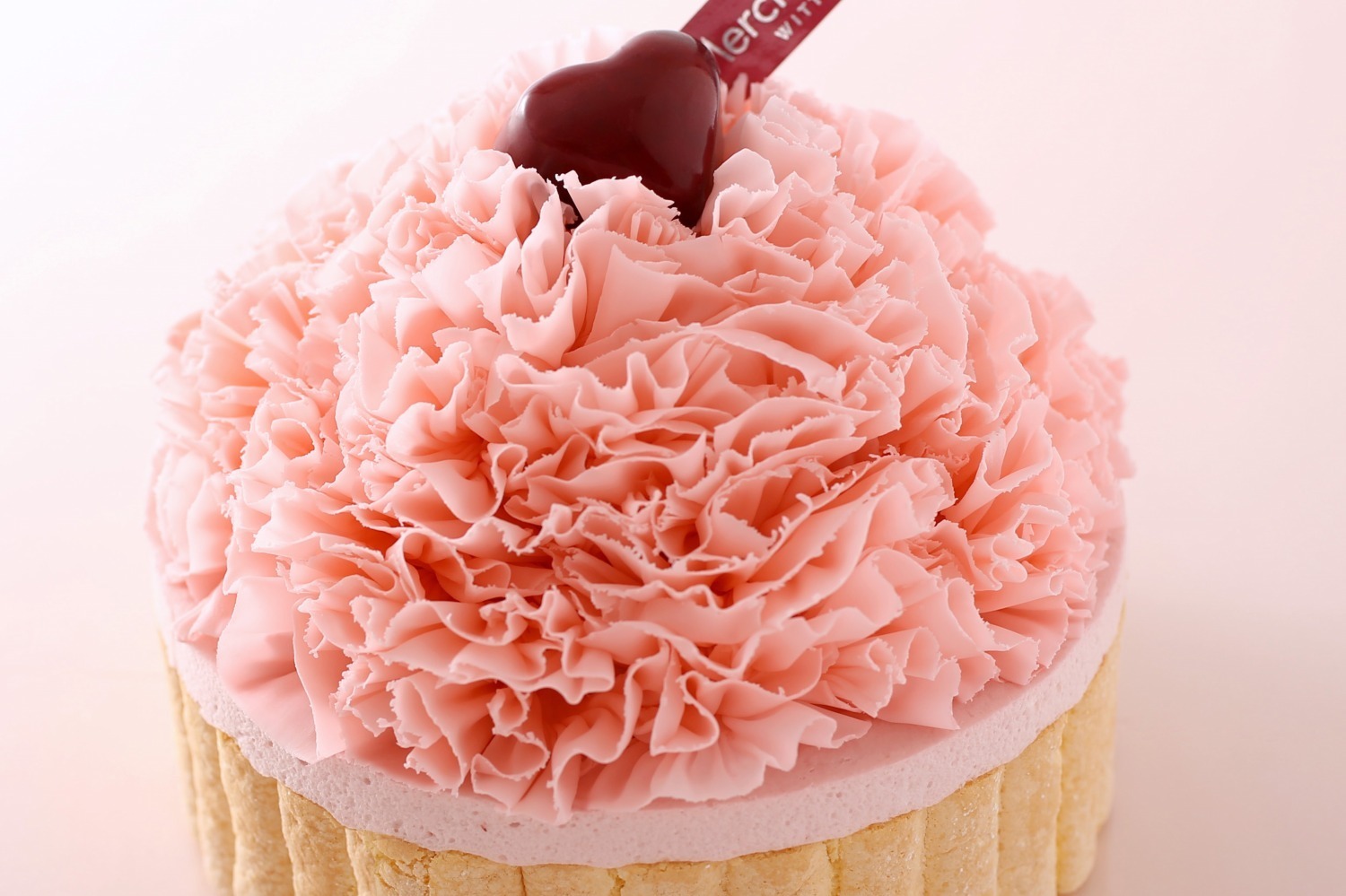 ヴィタメール母の日限定ケーキ、“ピンクカーネーション”の苺ケーキ
