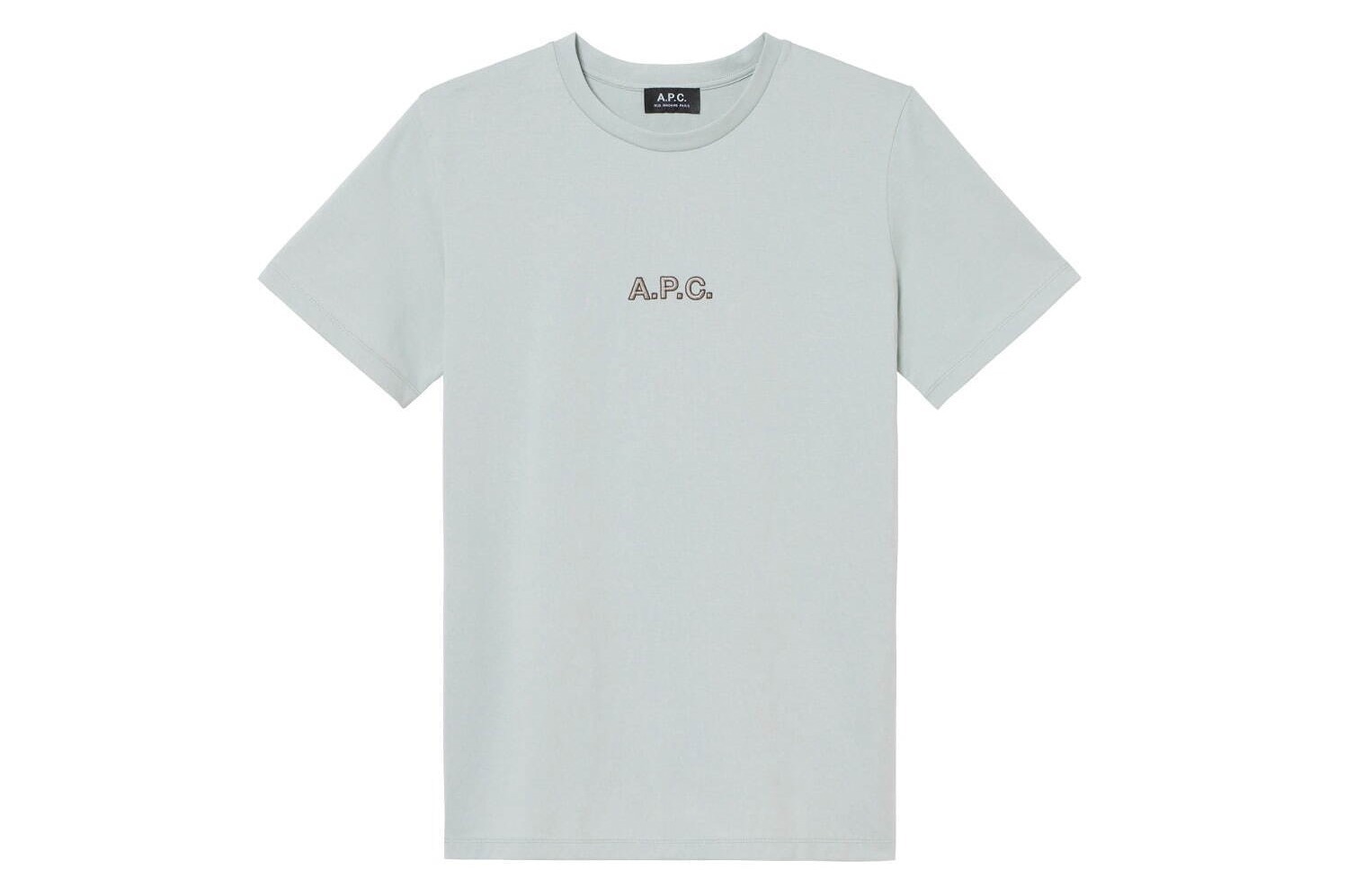 A.P.C.定番ロゴTシャツ、ペールブルーやチャコールグレーなど