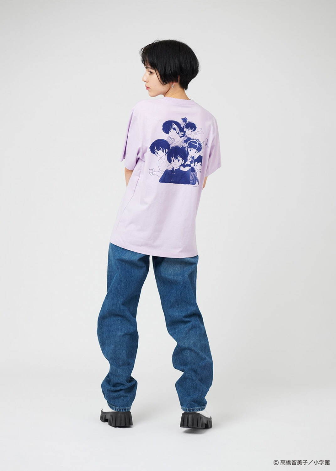らんま2/1  グラニフ　呪泉郷パターン　オープンカラーシャツ　Sサイズ
