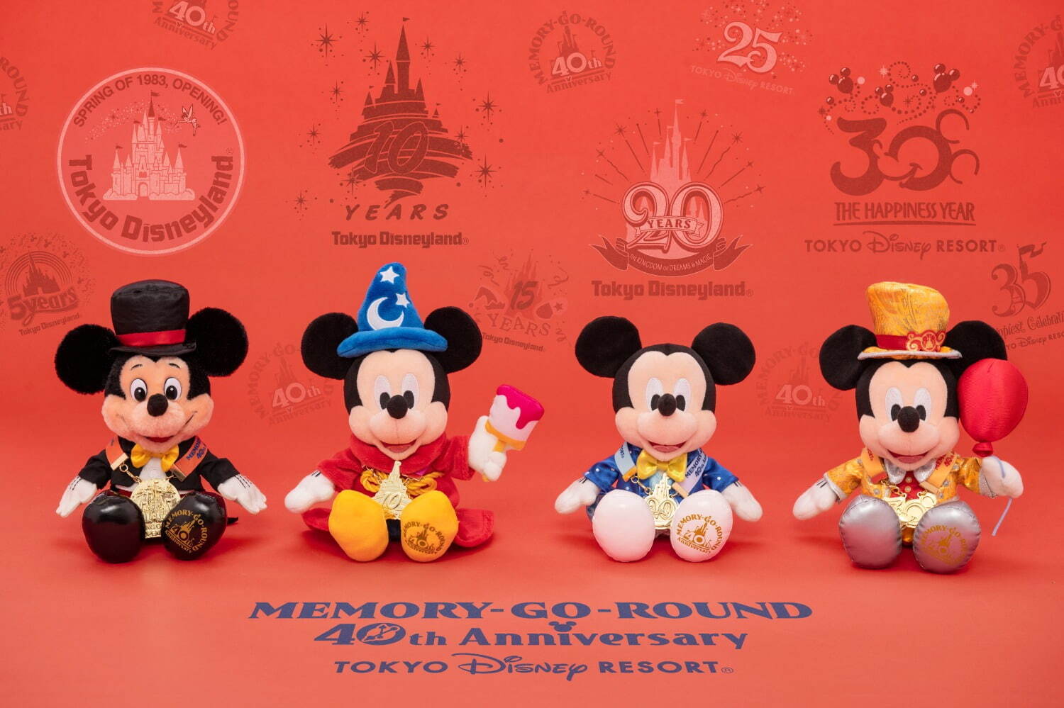 東京ディズニーリゾート40周年グッズ＆メニュー、チケットホルダーデザインの文具や菓子など｜写真3