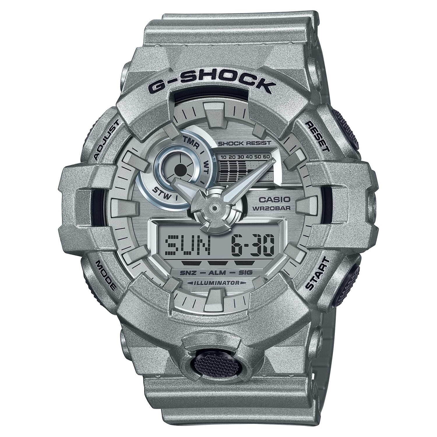 G-SHOCKからメタリックシルバーの新作腕時計、無機質で近未来的な輝き｜写真18