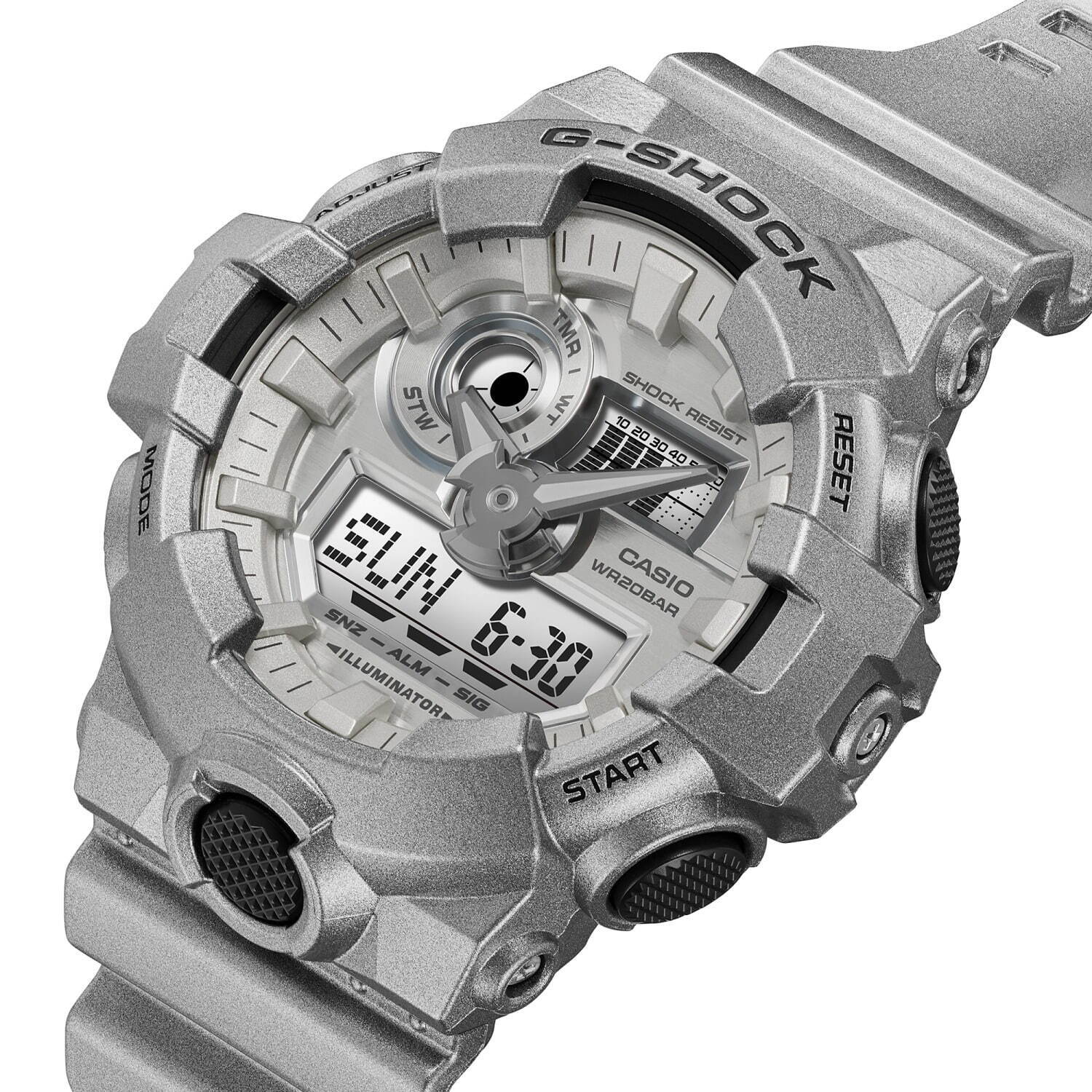 G-SHOCKからメタリックシルバーの新作腕時計、無機質で近未来的な輝き｜写真22