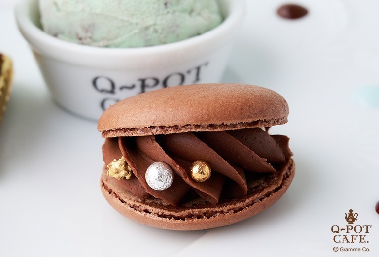 Q-pot CAFE.“チョコミント”スイーツプレート、ミント味の板チョコ添えパフェも｜写真7