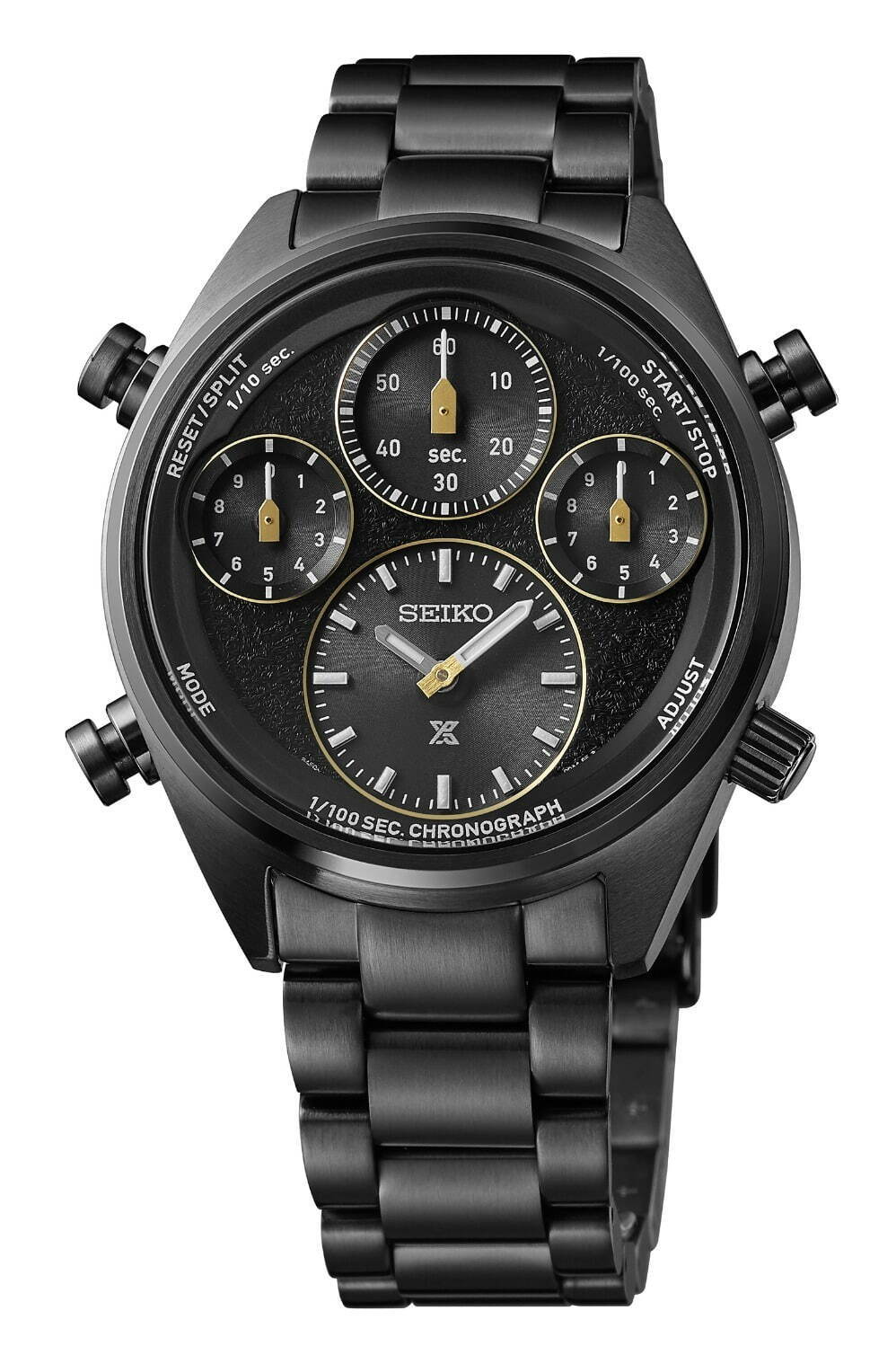 セイコー プロスペックス「スピードタイマー」限定腕時計、グレー×オレンジのソーラークロノグラフ - ファッションプレス