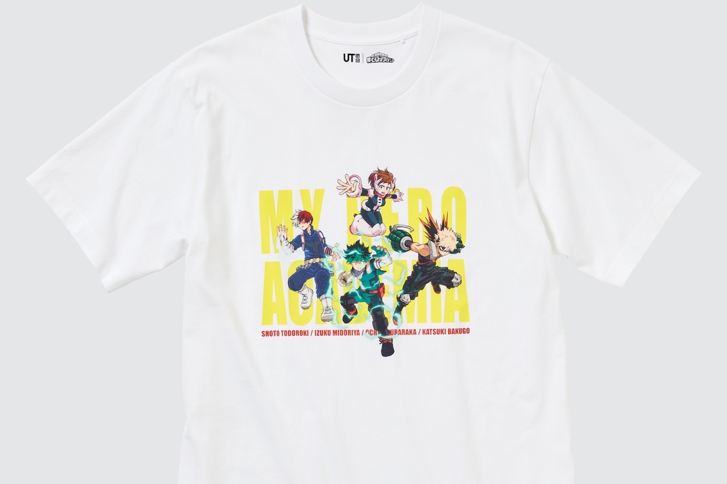 ユニクロUT『僕のヒーローアカデミア』Tシャツ、ヒーローや