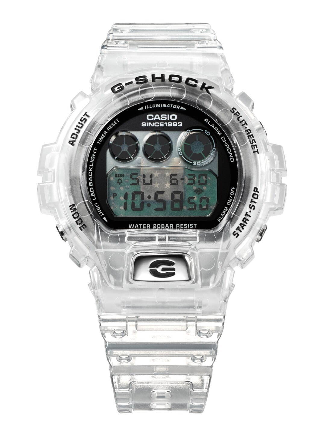 G-SHOCKの新作腕時計「クリア リミックス」内部構造や基板が見える