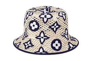 ルイ・ヴィトン新作帽子“モノグラム・フラワーの刺繍入り”クロシェ編み 