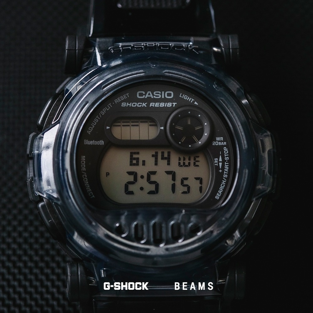 ビームス × G-SHOCKの腕時計“ジェイソン”、グレースケルトンカラーの