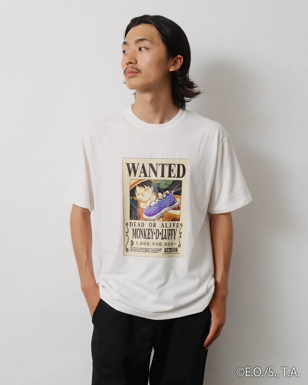 アトモス×『ワンピース』コラボTシャツ、“最悪の世代”ルフィ・ロー