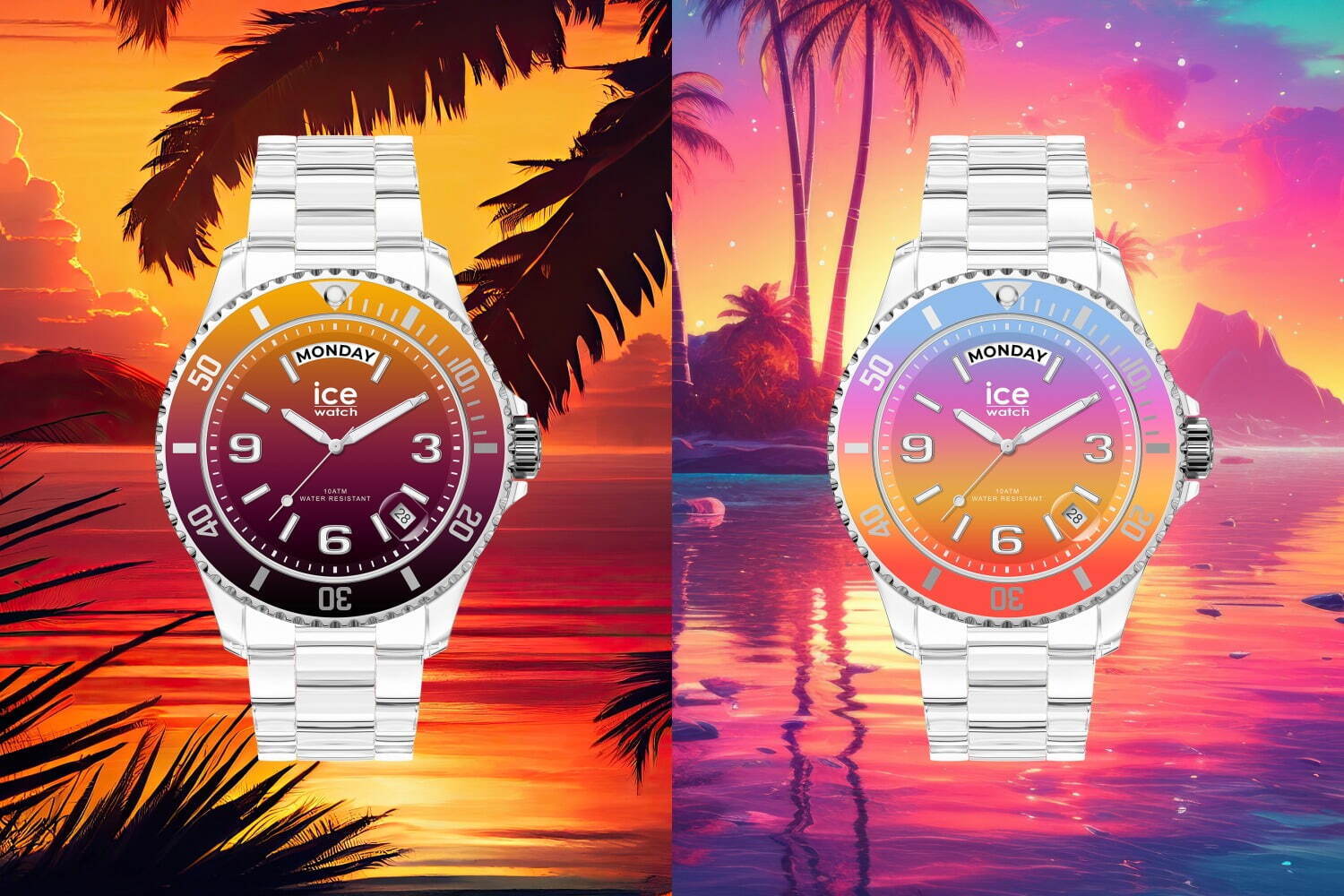 アイスウォッチ限定腕時計、“美しい夕暮れ”着想グラデーション