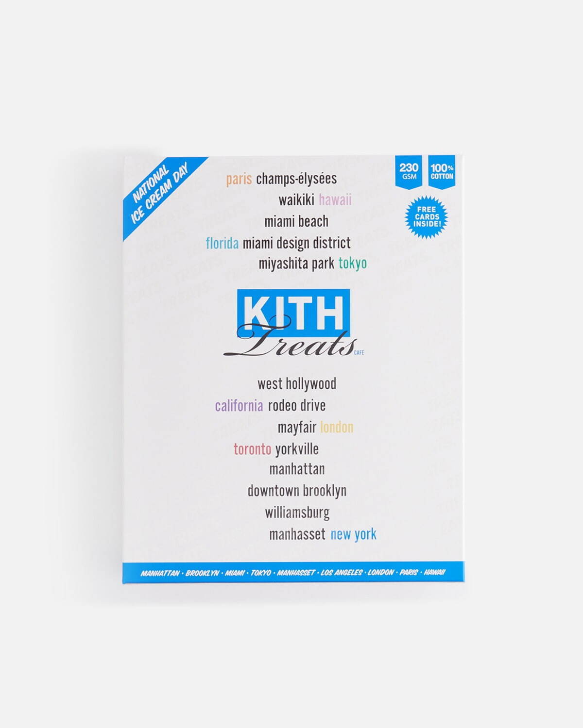 直営店限定商品 Kith Treats cafe box logo Tシャツ Sサイズ - トップス