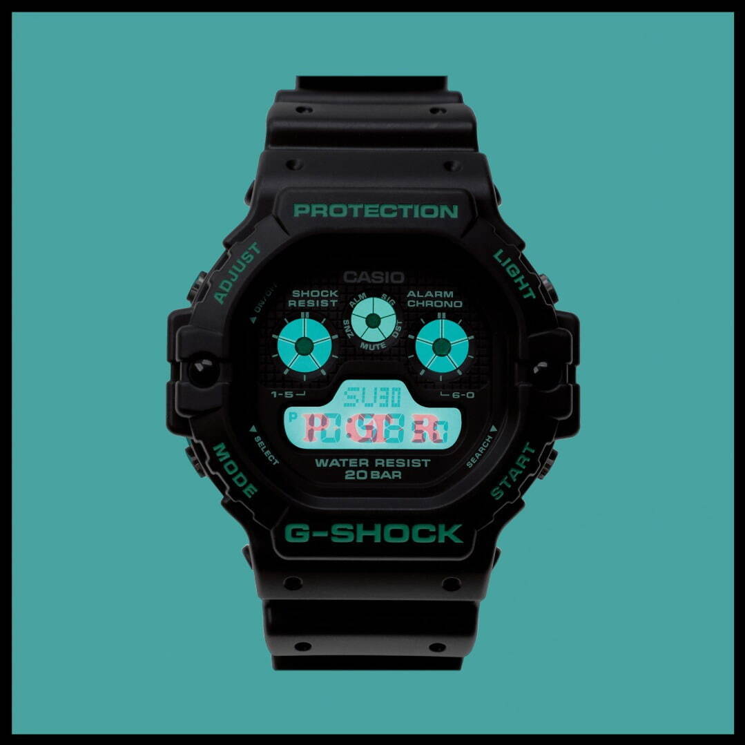 G-SHOCK×POTRのコラボ腕時計「DW-5900」をターコイズブルー ...