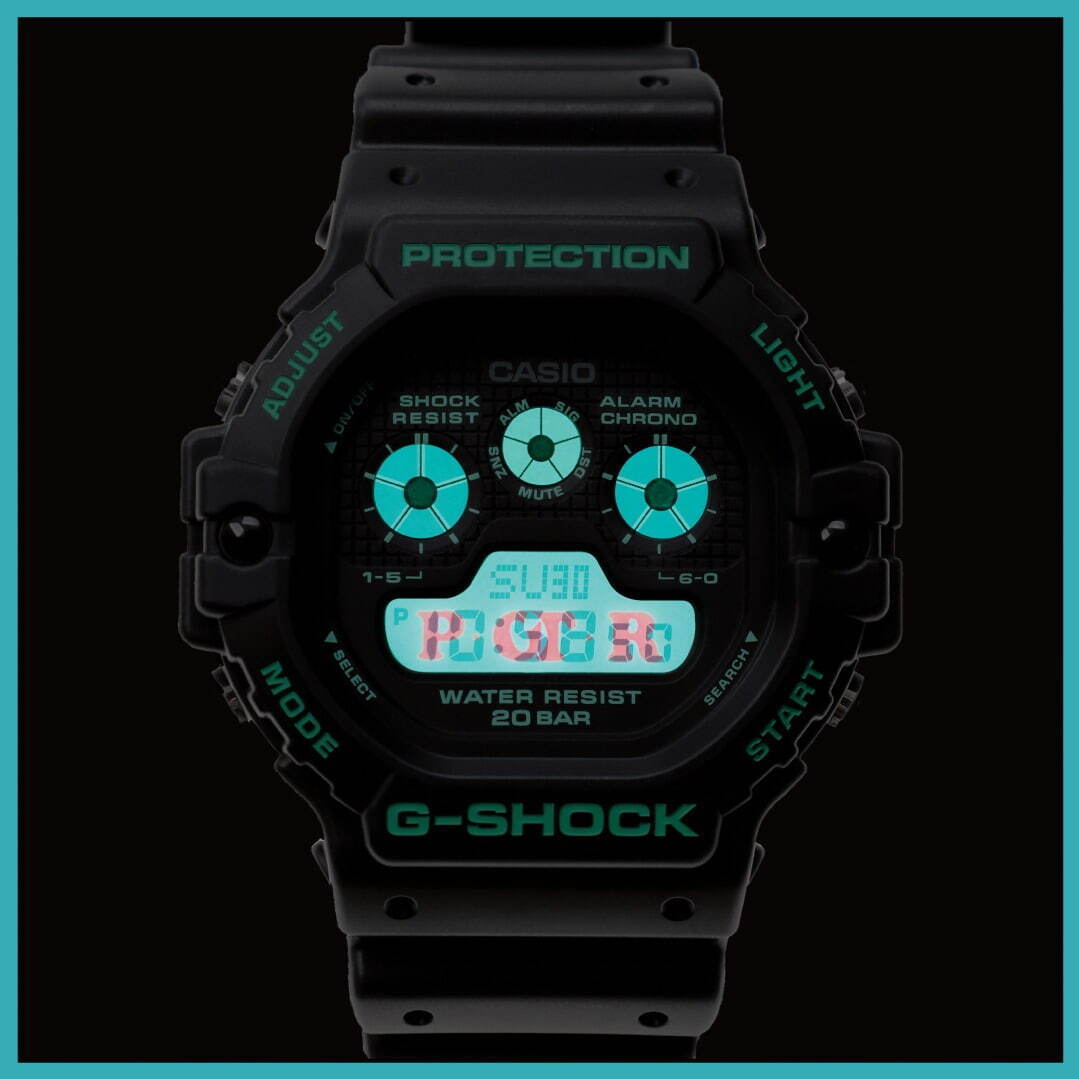G-SHOCK×POTRのコラボ腕時計「DW-5900」をターコイズブルーでアレンジ